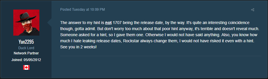 GTA DLC is not 1707 being the release date